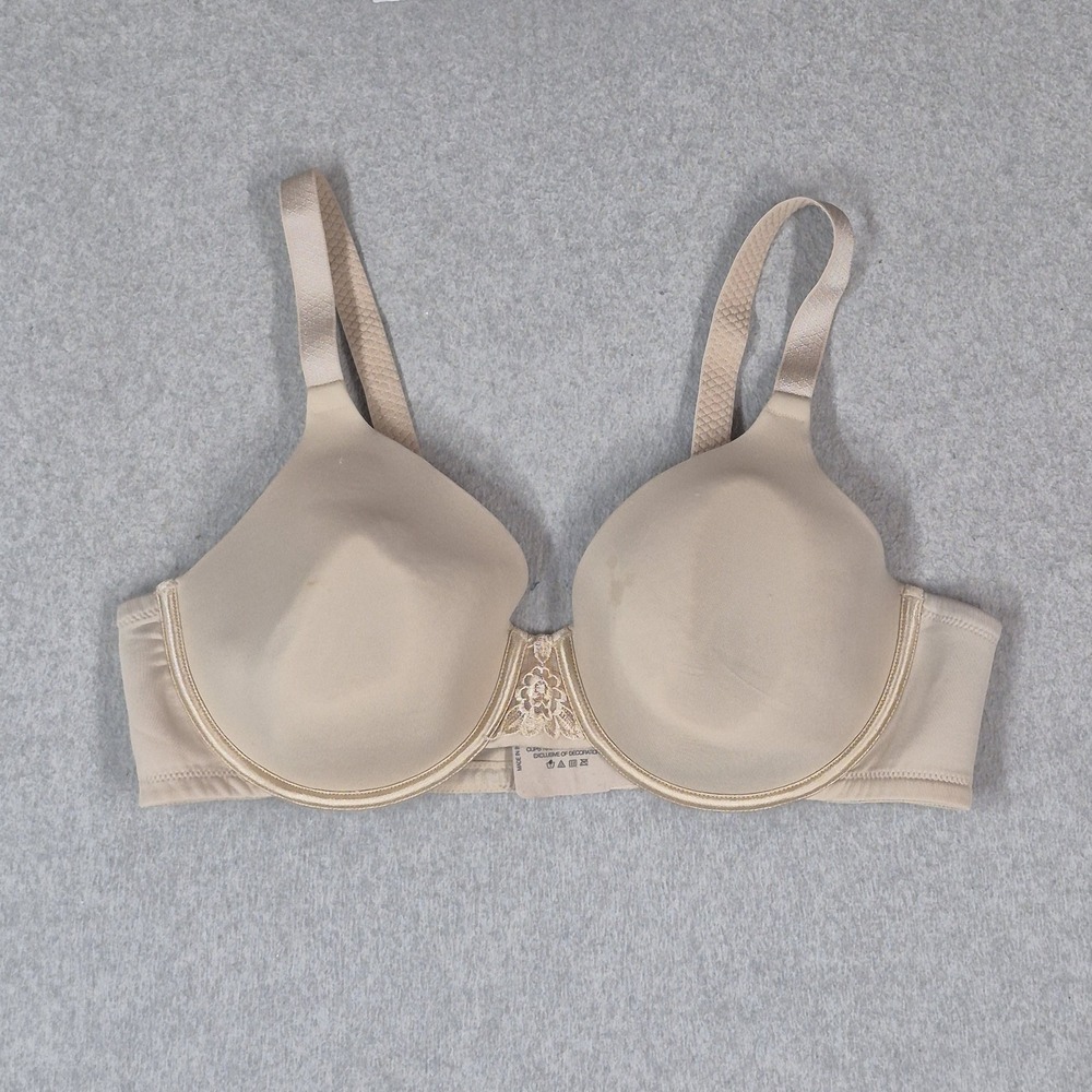 Vanity Fair Women Bra 40C Beige 76380 T Shirt Underwired Lace READ